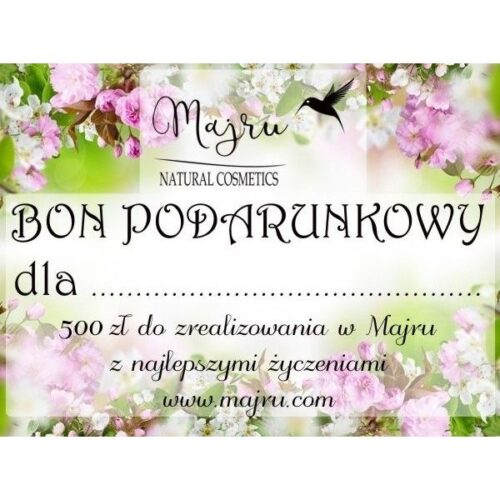 bon podarunkowy 500 zł Bon podarunkowy 500 zł